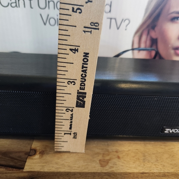 Zvox Accuvoice AV203 TV Speaker 6 Level No Remote Wall Mount Or Shelf Black - Picture 15 of 15